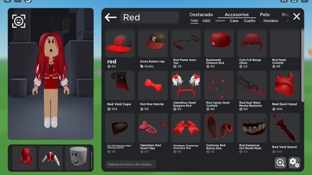 Скин в роблоксе ПОЛНОСТЬЮ в красном ❤ смотреть онлайн