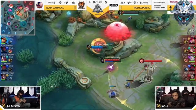 TEAM CARACAL VS RED ESPORTS (Malaysia) MPL Season 10 Week 4 Day 1 Second Game Play English | MLBB смотреть онлайн