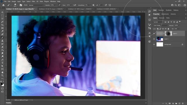 How to Create TV Scanline Effect in Photoshop (PHOTOSHOP TUTORIAL) смотреть онлайн