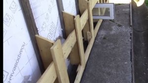 Делаю завалинку дома.  Часть 1 каркас.