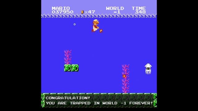 How to Enter Minus World - Super Mario Bros NES смотреть онлайн