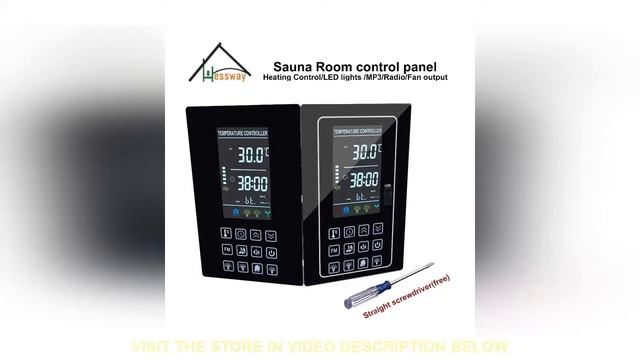 ☀️ LCD Sauna Room Control Panel with Multi Functions Output of Heat MP3 FM Ligh смотреть онлайн