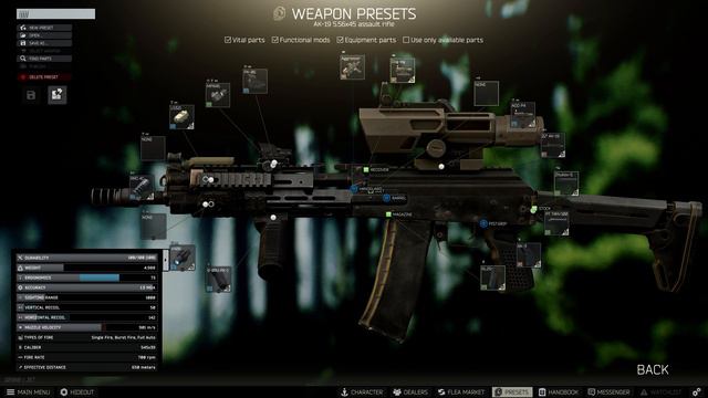 Escape from Tarkov - all in game flea market meta gun presets смотреть онлайн