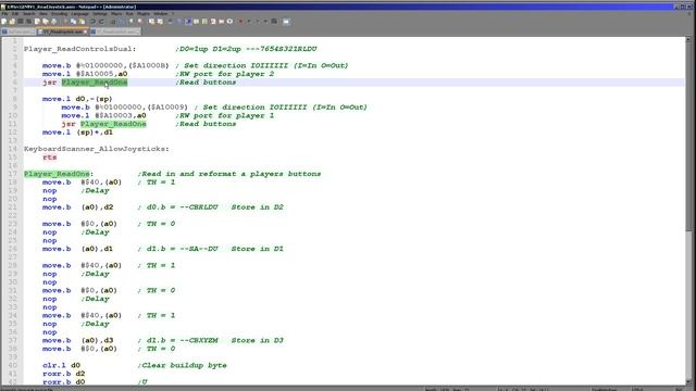 Joystick Reading on the Genesis - Learn 68000 Assembly Lesson P11 смотреть онлайн