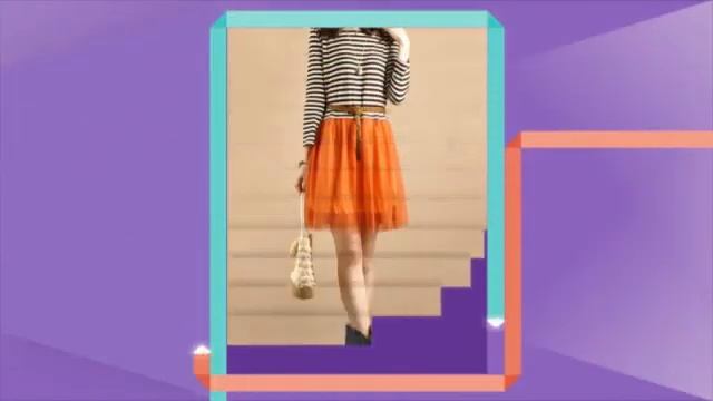 C чем носить оранжевую юбку? смотреть онлайн