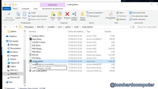Como Generar EXE a Partir Script Python смотреть онлайн