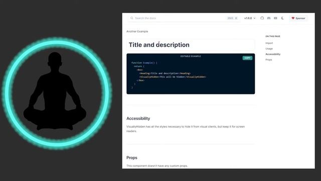 VisuallyHidden - Chakra UI смотреть онлайн