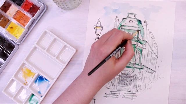 Архитектурный скетч #4 / Speed Paint смотреть онлайн