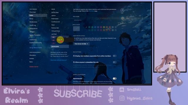 Set up Cute Aesthetic Colour Roles│Reaction Roles│Carl Bot│ DISCORD│Elvira смотреть онлайн
