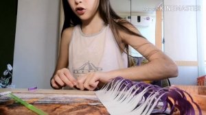 Делаем цветочки(сирень) из цветной бумаги, клеяи скотча! ?