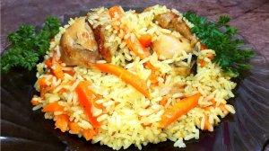 Плов с курицей. Очень быстро, вкусно и просто. Рассыпчатый плов с нежной курочкой