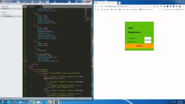 How to create Simple User Registration Form in PHP & MYSQL (in hindi) смотреть онлайн