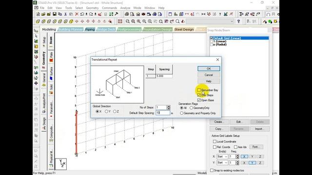 STAAD Pro V8i Introduction part 3 смотреть онлайн