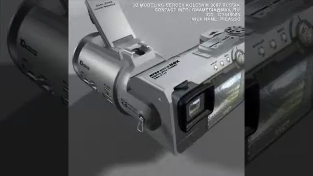 3D Model Sony Cybershot DSC-F717 Foto Digital Review смотреть онлайн