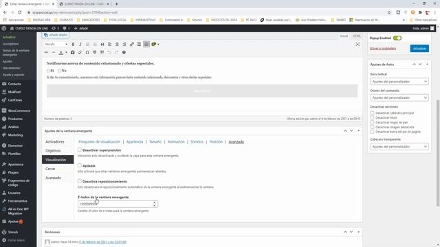 ?️ Como crear el mejor pop up / popup (ventana emergente) - wordpress 73 - tutorial español смотреть онлайн