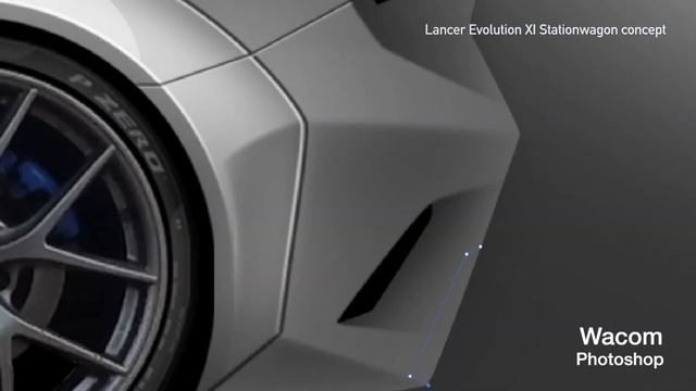Mitsubishi Lancer Evolution XI Concept (2) - Concept Car Sketch/Render Final(汽車概念速寫定案) смотреть онлайн