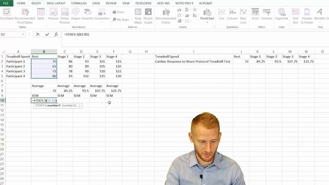Standard Error of the Mean in Excel смотреть онлайн