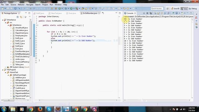 Even and Odd Number in JAVA смотреть онлайн