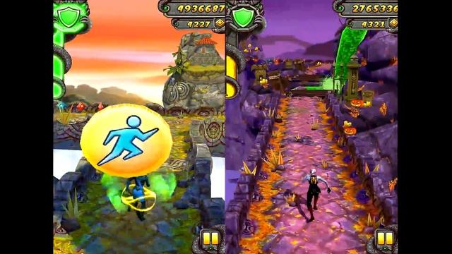 Temple Run 2 Sky Summit VS Spooky Summit Android iPad iOS Gameplay смотреть онлайн