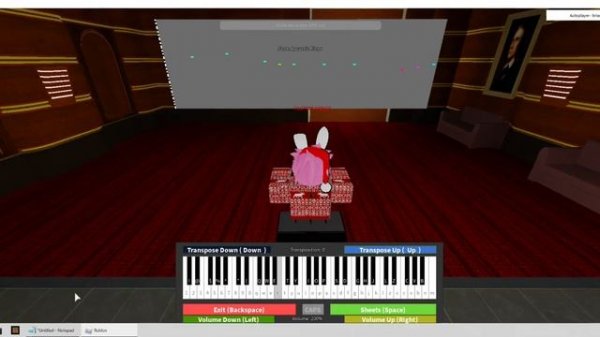 Roblox - Virtual Piano Visualizations Cross theme