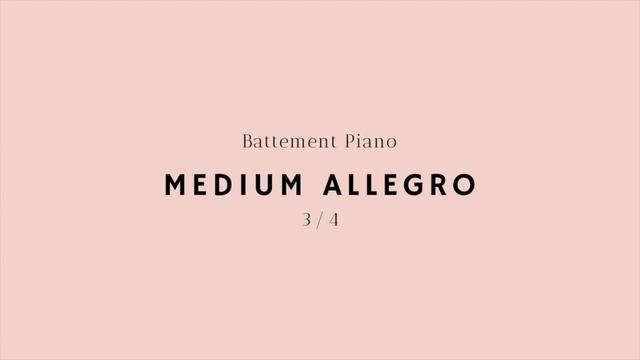 Ballet Music - Medium Allegro I (3/4) смотреть онлайн