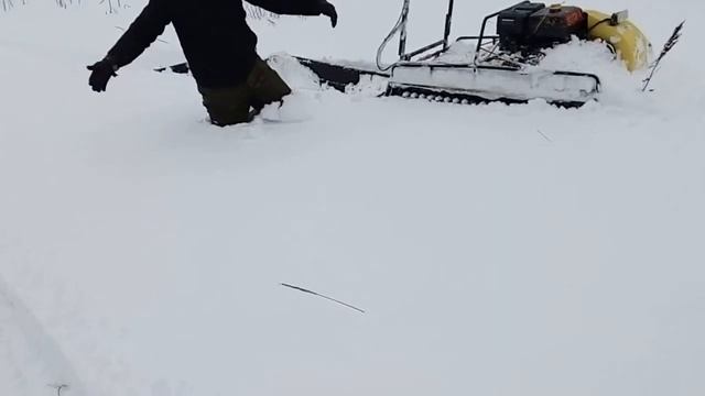 Койра, всесизонная 9л.с. Очень глубокий снег! смотреть онлайн