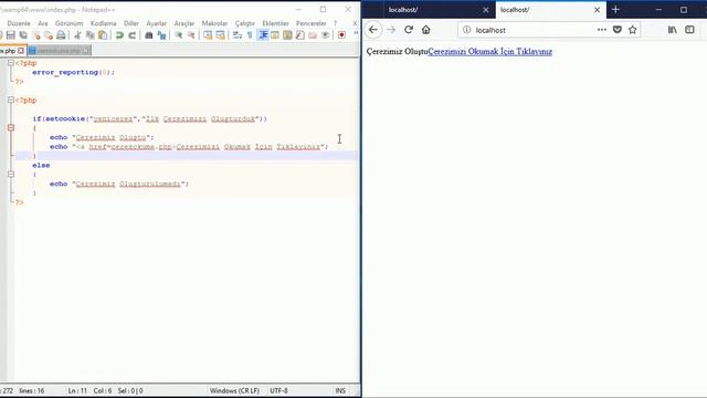 LocalHost Üzerinde PHP Dilinde COOKIE (ÇEREZ) İşlemleri ve Uygulamaları @sadikemrah смотреть онлайн