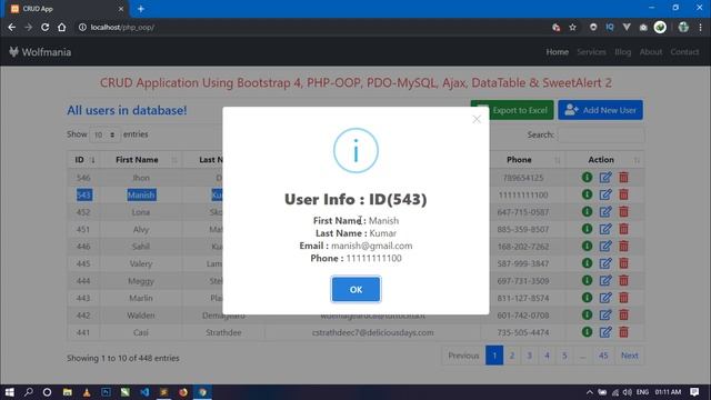 #1 CRUD App Using PHP-OOP, PDO-MySQL & Ajax | Introduction, Demo | Giveaway ?? смотреть онлайн