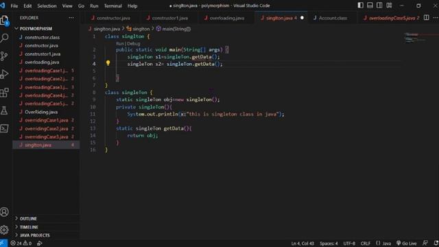 How to declare Singleton class in java ??? смотреть онлайн