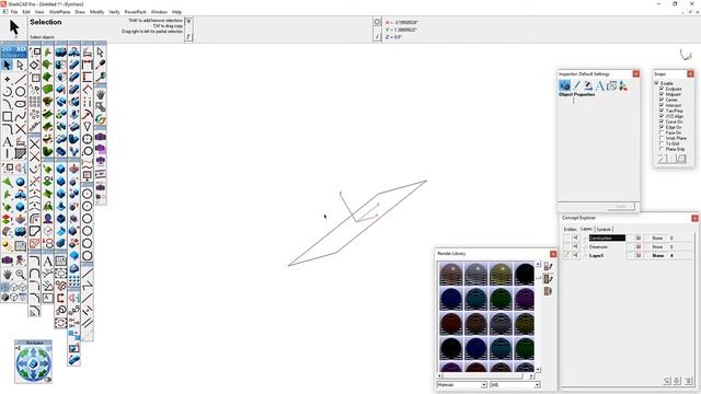 SharkCAD ViaCAD Tutorial - Learn interface & how to make a 3D part & render it - Video001 of series смотреть онлайн