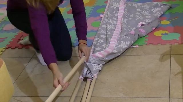 Как собирать вигвам для ребенка. Сборка детского домика вигвама смотреть онлайн