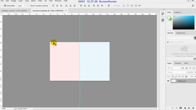 2 designing a brochure in Photoshop page settings and guides смотреть онлайн