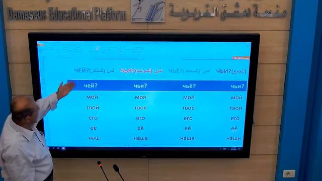 الثامن : اللغة الروسية : الدرس الأول смотреть онлайн