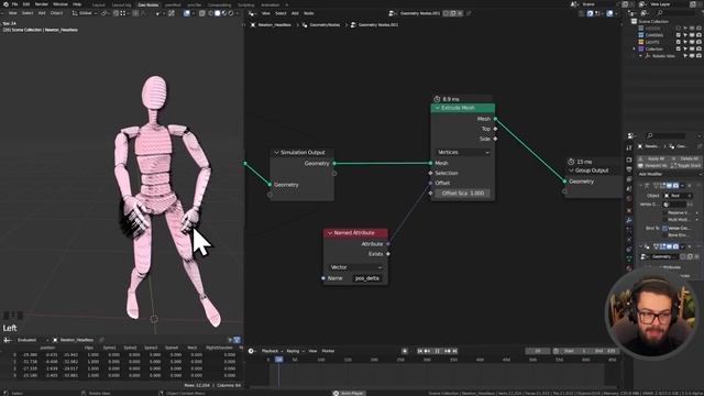 Simulation Nodes and Motion Capture - Geometry Nodes Tutorial смотреть онлайн