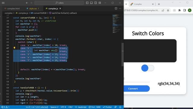 RGB to HEX and HEX to RGB Conversion in JavaScript смотреть онлайн