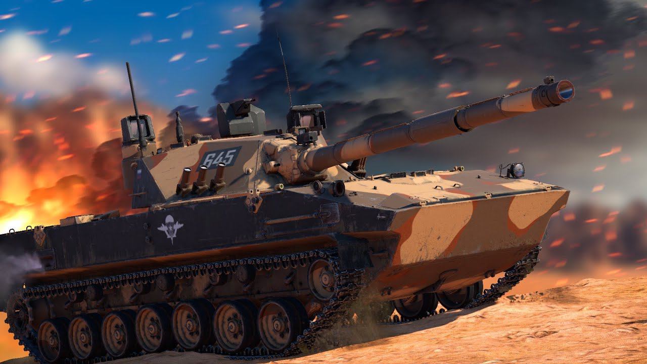 2C25М "СПРУТ" - ПРОКАЧКА ИЗ СТОКА | War Thunder смотреть онлайн