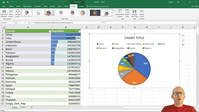 Introduction to data visualization in Excel 2016 - 03 - Creating Chart and Export to PDF смотреть онлайн