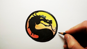 Как нарисовать Логотип Mortal Kombat