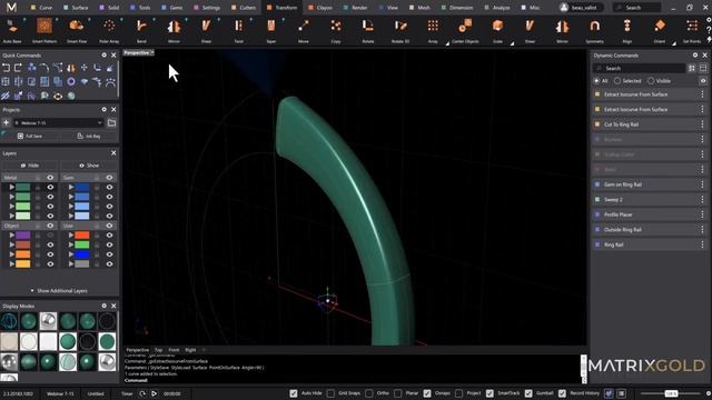 Engraved Solitaire Ring - MatrixGold Tutorial смотреть онлайн