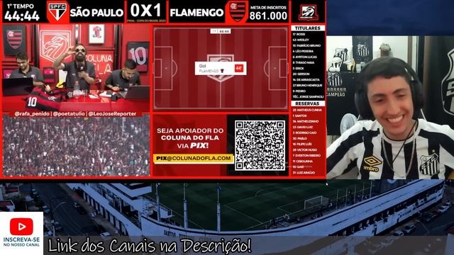 REAÇÃO DOS FLAMENGUISTAS na ELIMINAÇÃO pro TRICOLOR - SÃO PAULO 1X1 FLAMENGO [REACT COPA DO BRASIL] смотреть онлайн