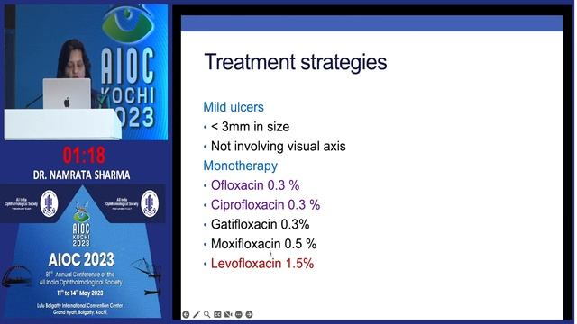 AIOC2023  IC583   Topic DR  NAMRATA SHARMA Bacterial Keratitis