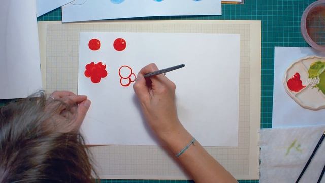 Элементы прописи в русской росписи/Цветочки/Подмалёвки под цветы/Основные типы цветов в городце смотреть онлайн