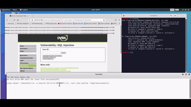 Getting a PHP Shell using SQL Injection | LFI смотреть онлайн