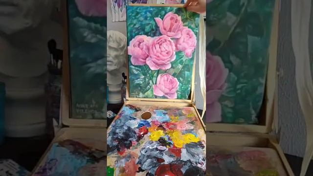 Розы маслом💓 смотреть онлайн