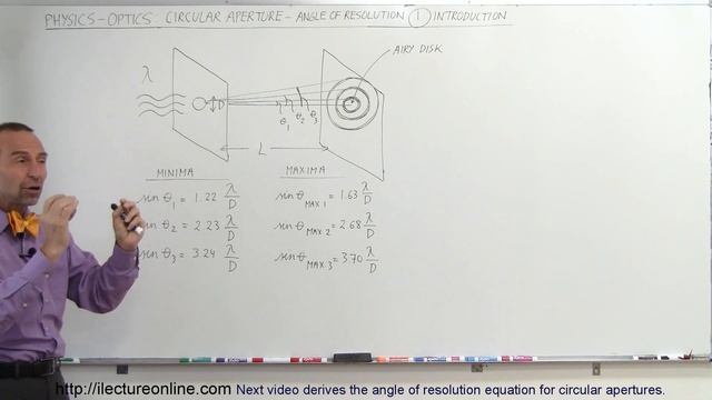 Physics - Optics: Circular Aperture - Angle of Resolution (1 of 6) Introduction смотреть онлайн