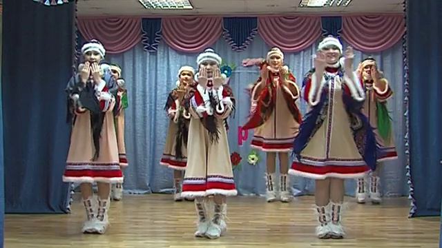 Хореографический коллектив "Серпантин", хантыйский традиционный танец "Черника" смотреть онлайн