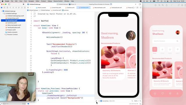 SwiftUI challenge: Recreate a complex UI from a Dribble design example - reusable styling смотреть онлайн