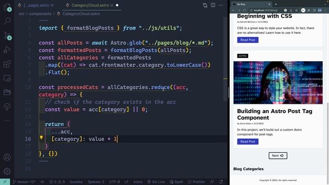 Astro Blog Course #12 - Tag cloud смотреть онлайн