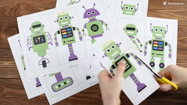 Собери робота. Игра для детей
