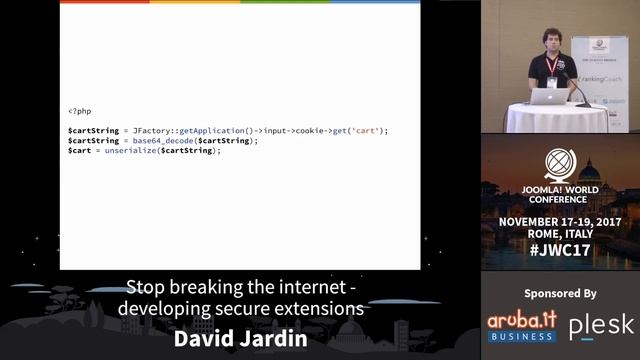 Stop breaking the internet - developing secure extensions - David Jardin смотреть онлайн